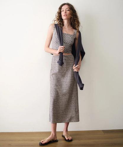 Marine Layer Avery Hemp Midi Skirt