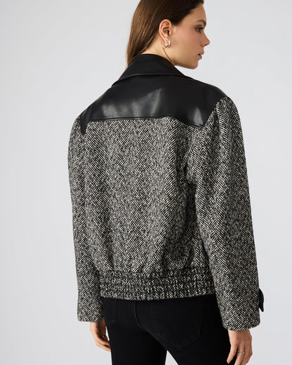 MERCEDES COAT BLACK MULTI