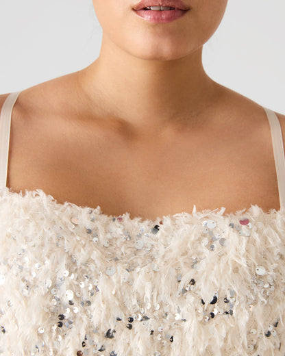 BLAKELYN FEATHER TOP IVORY