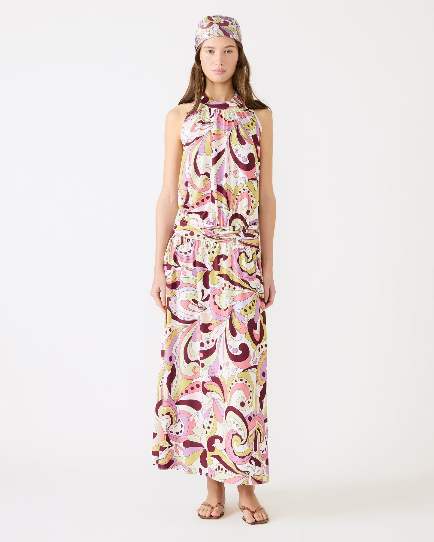 GALA DRESS PETAL PAISLEY