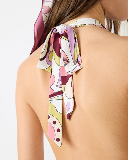 GALA DRESS PETAL PAISLEY