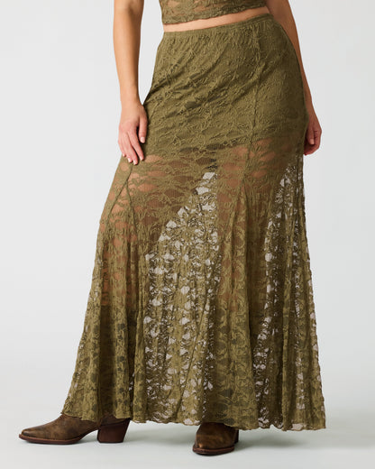 MIRABEL SKIRT MOUNTAIN GREEN