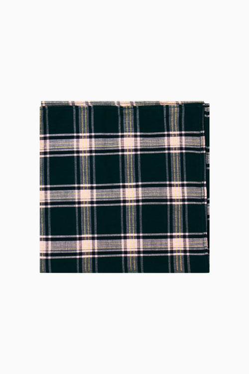 Tobin Tartan Pocket Square - MISTLETOE KISS