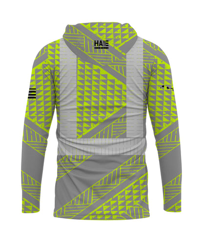 Ulana Reflective Hooded Longsleeve Drifit Neon Gray