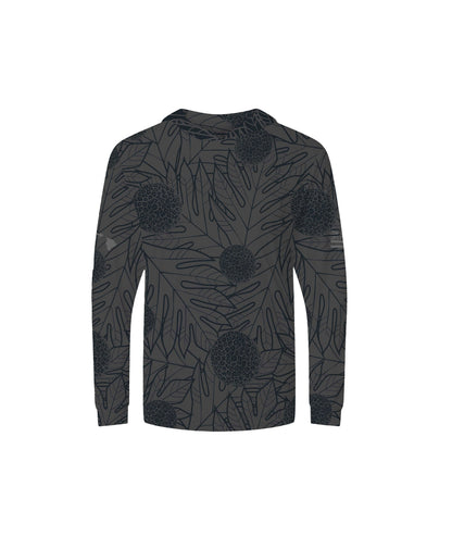 Ulu Youth Hooded Longsleeve Drifit Gray