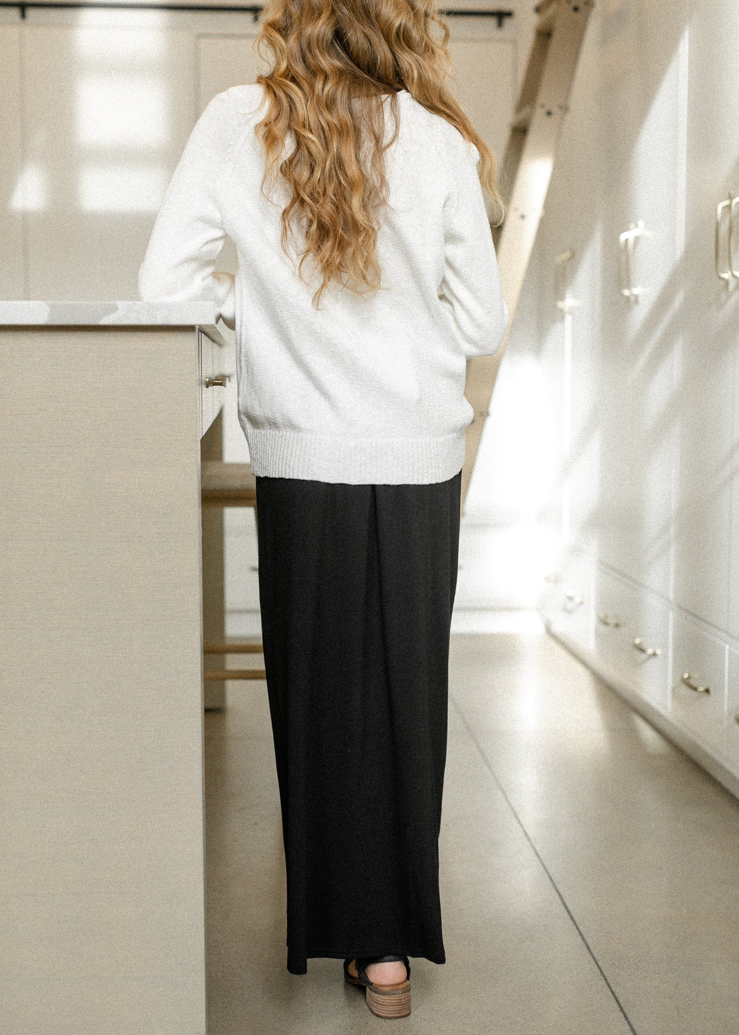 Clarise Black Premium Knit Maxi Skirt