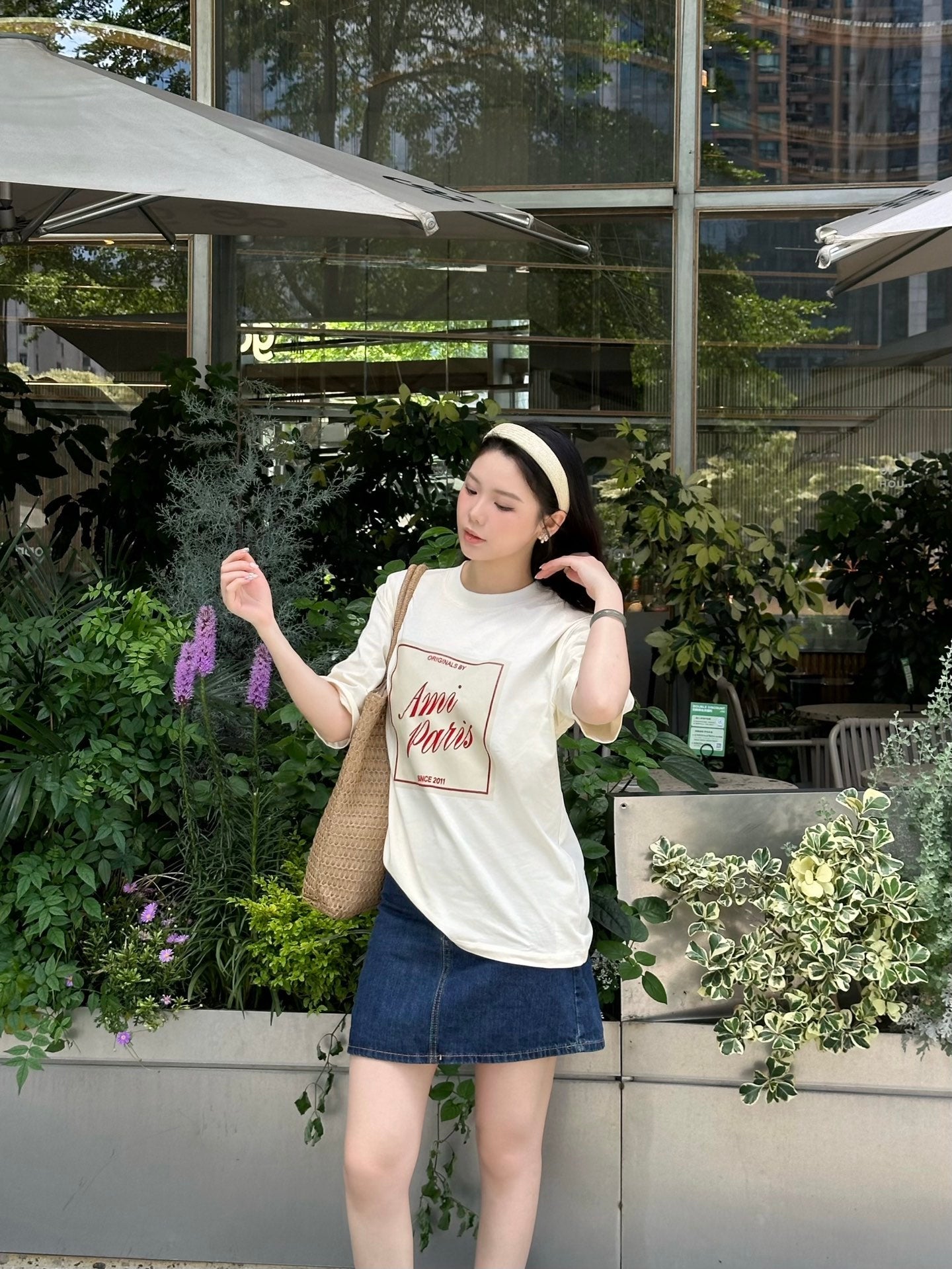 2026 Women’s Heart A Retro Print Short-Sleeved T-Shirt (EE421)