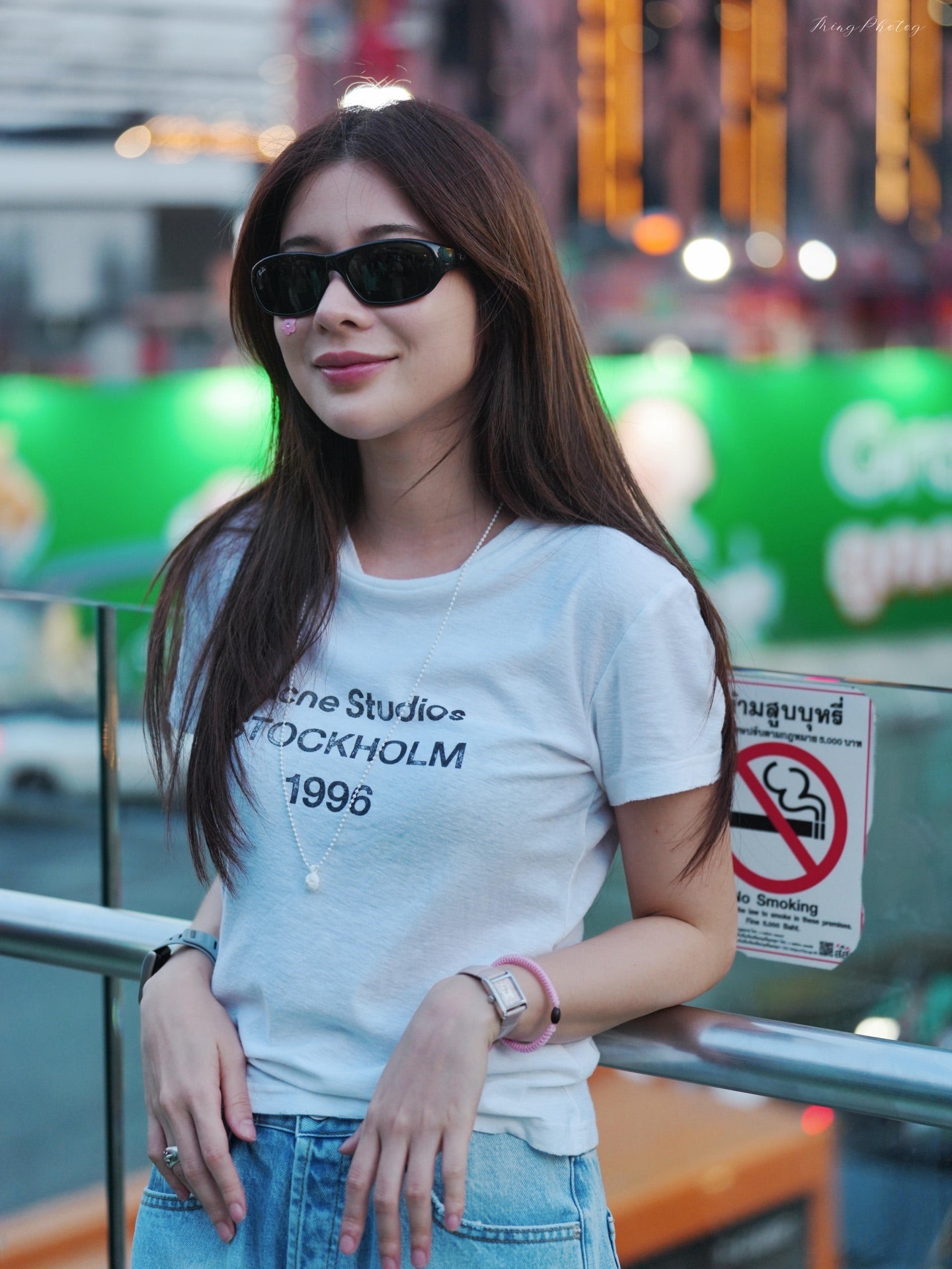 2026 Women’s Acn Short-Sleeved T-Shirt with Screen-Printed Distressed Logo (FF731)