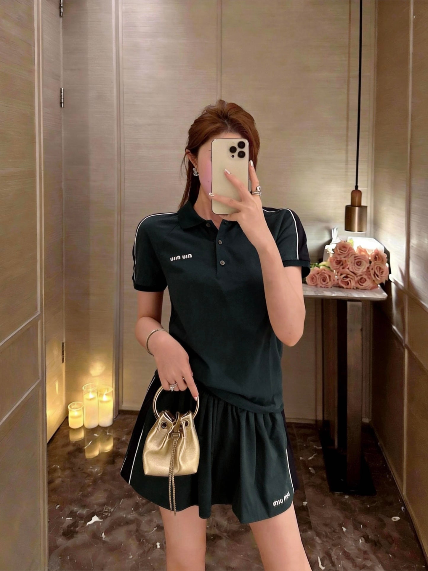 2026 Women’s MM Embroidered Logo Polo Shirt (FF702)