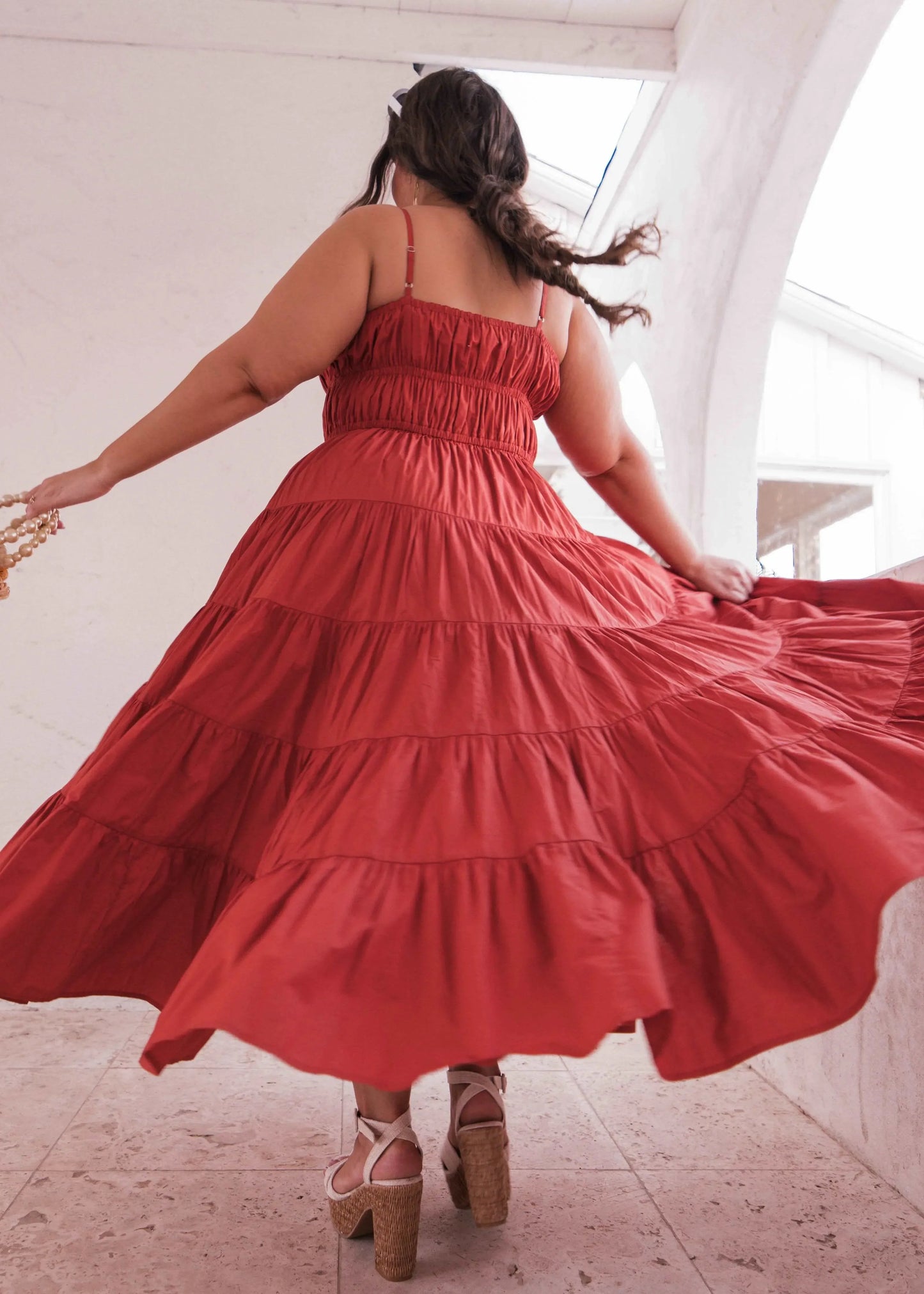 Birdie Dress Red