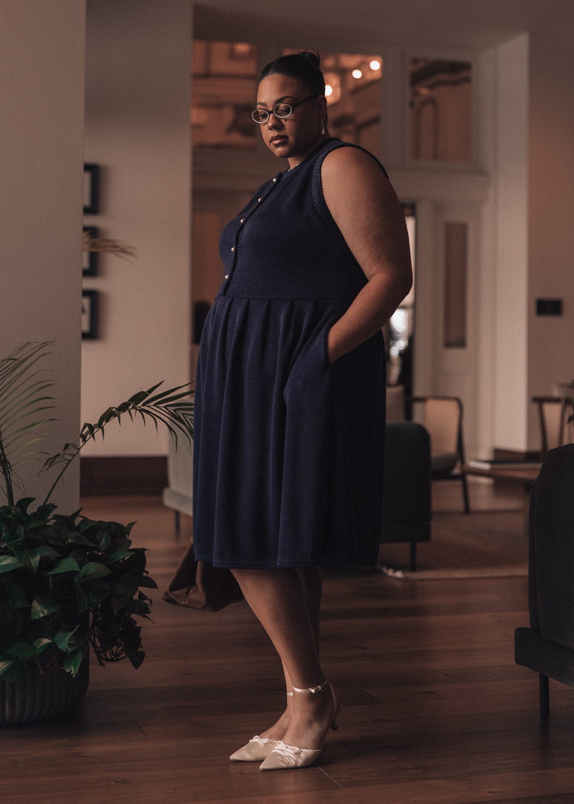 Carrie Dress - Navy