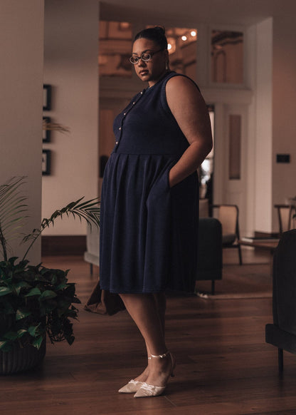 Carrie Dress - Navy