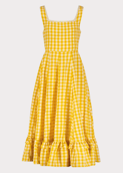 Daze Dress Yellow Gingham