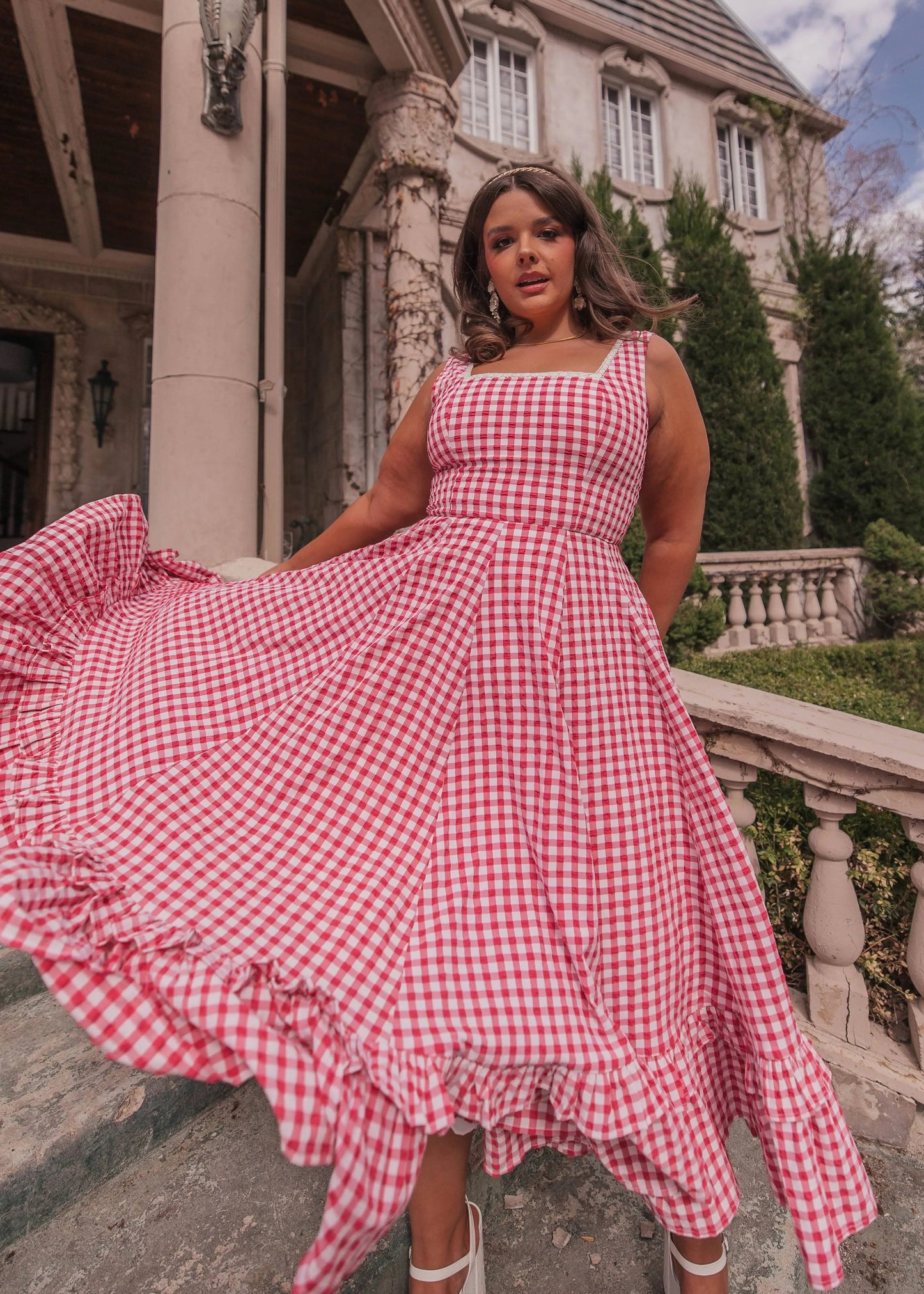 Daze Dress Red Gingham