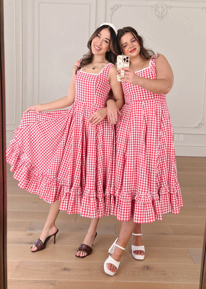 Daze Dress Red Gingham