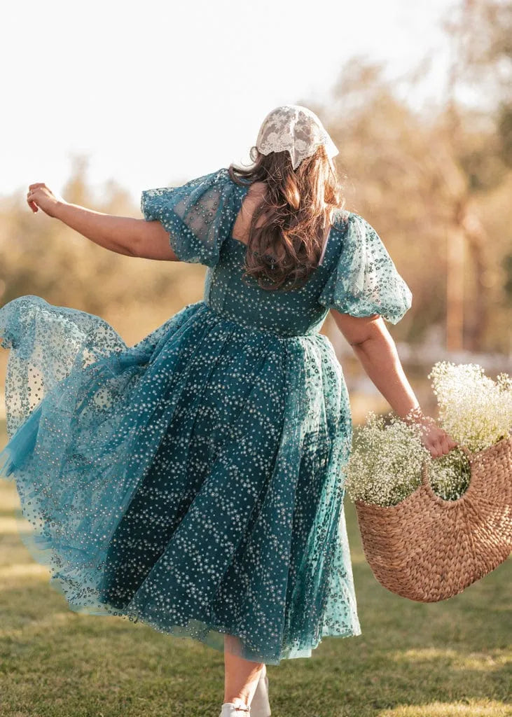 Everbloom Dress in Teal