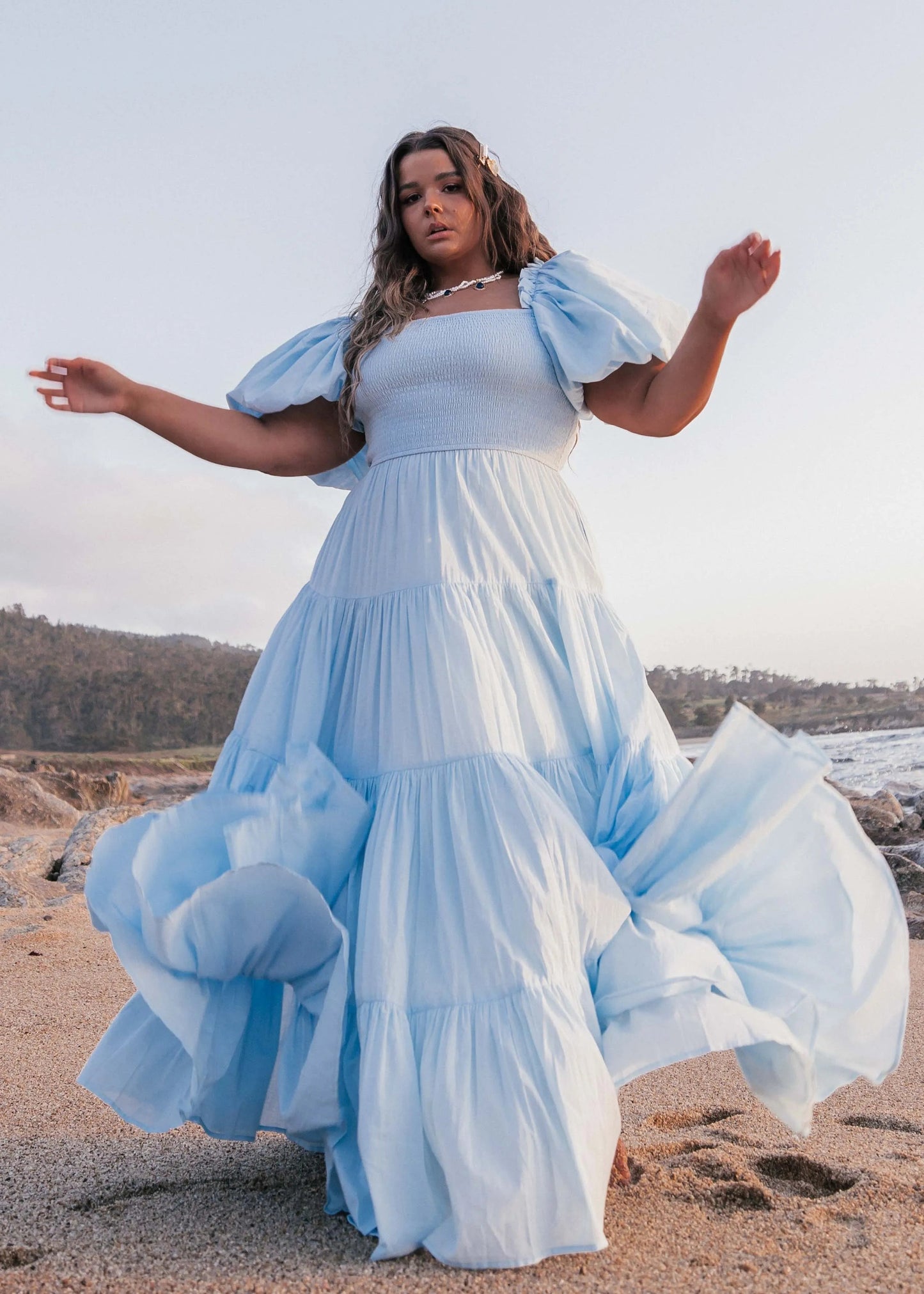 Luna Dress Blue