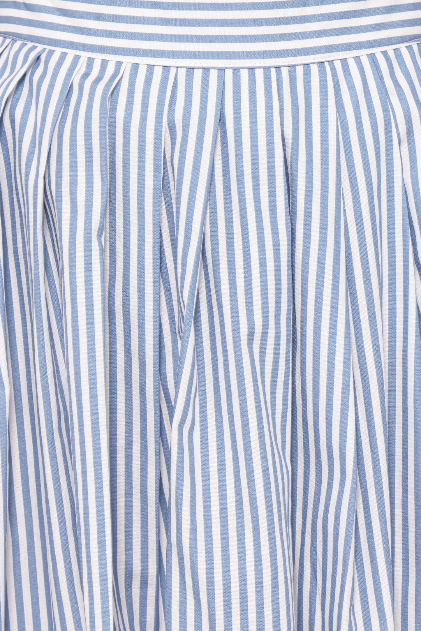 Amaya Pleated Mini Skirt - Blue Stripe