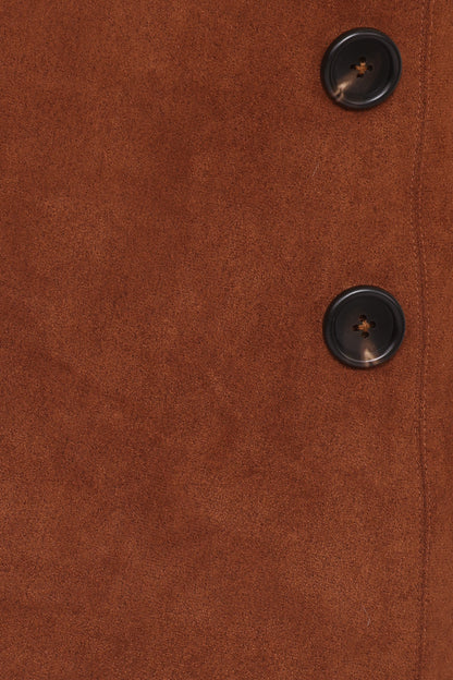 Arnie Faux Suede Mini Skirt - Copper Tan
