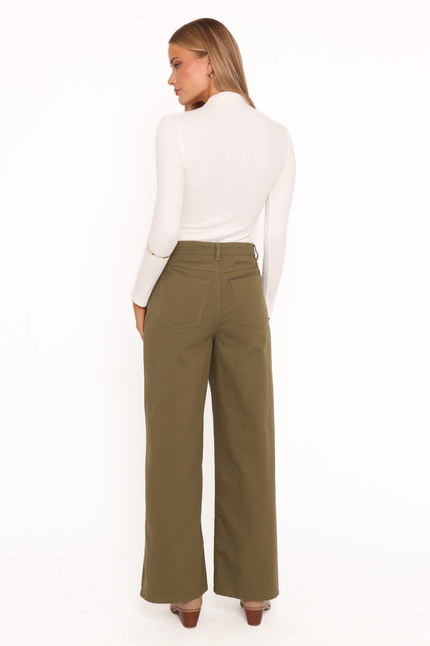 Brynn Straight Leg Pants - Khaki