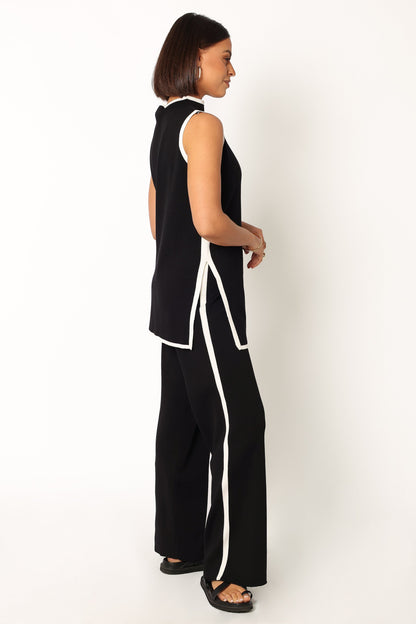 Collins Knit Pant - Black
