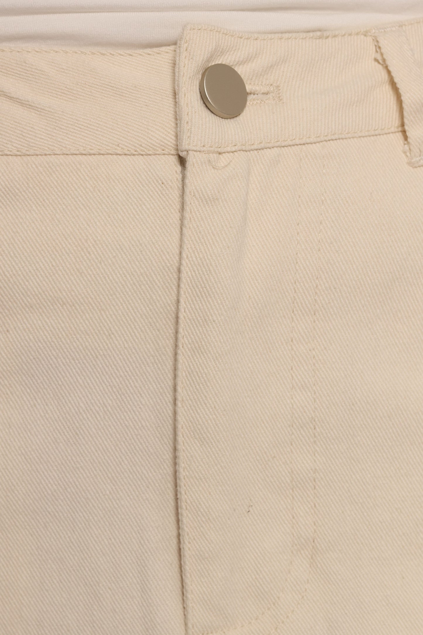 Dana Denim Midi Skirt - Cream