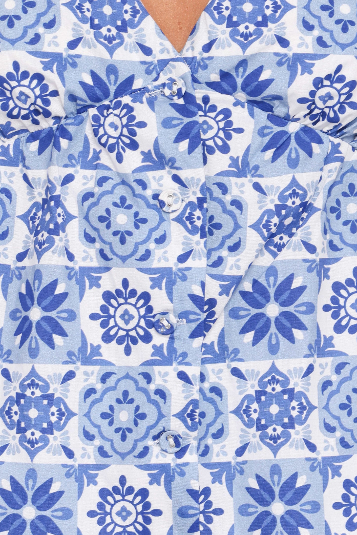 Cynthia Top - Blue Tile