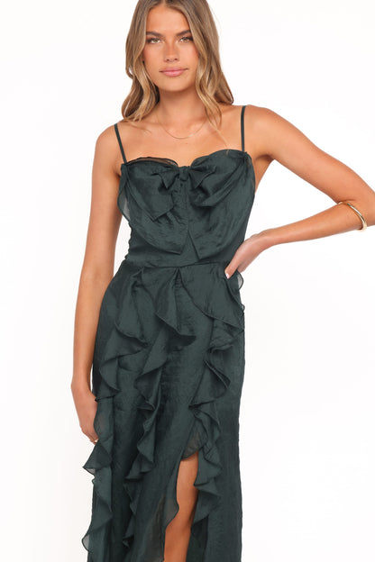 Adelyn Midi Dress - Emerald