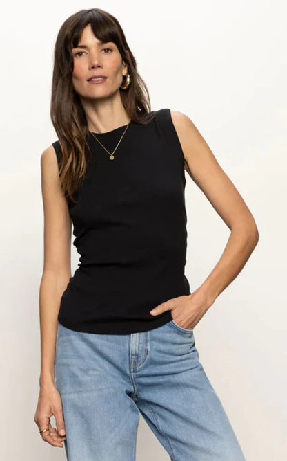 Ribbed Ruched Tank