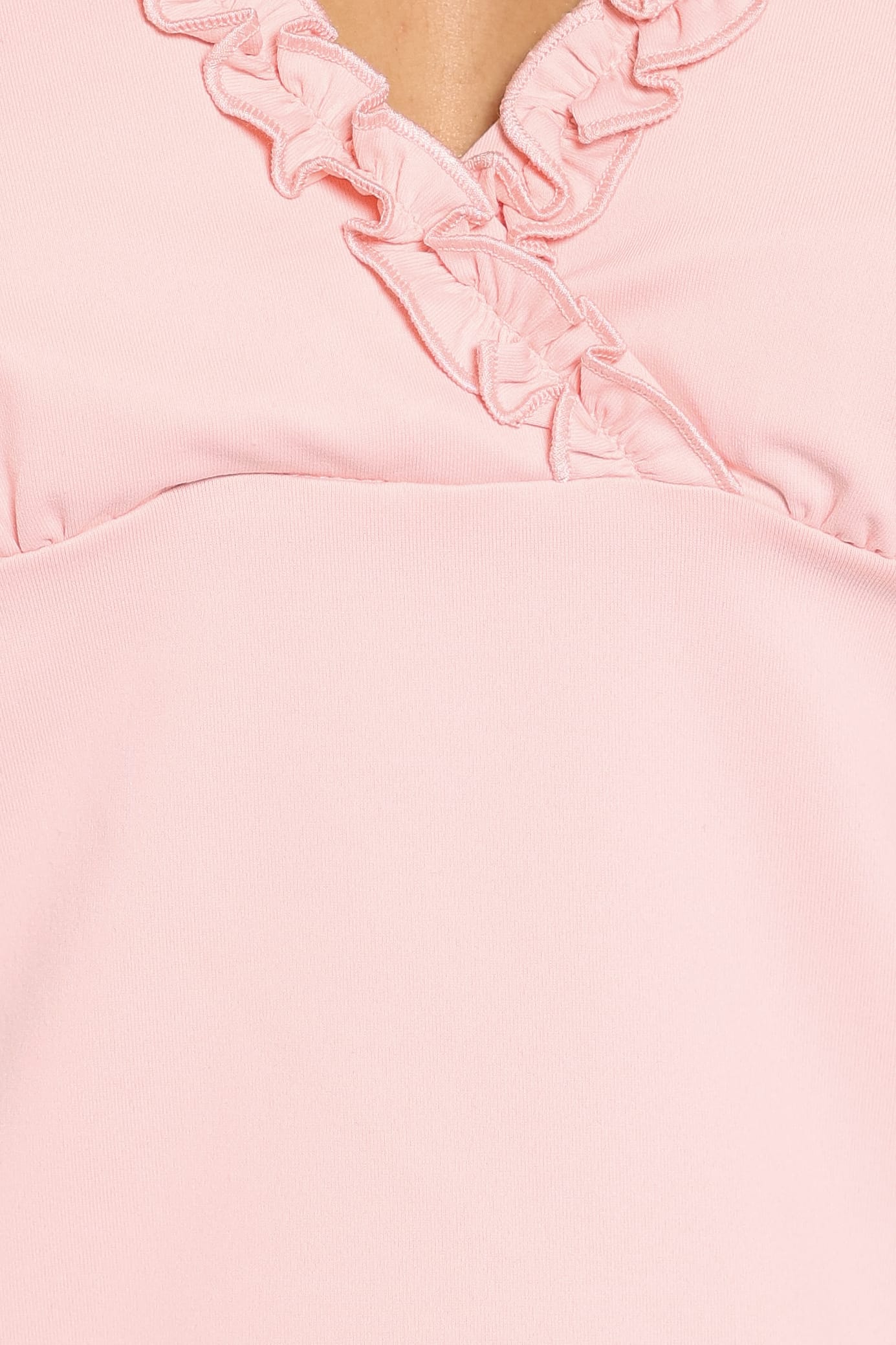 Celestria Ruffle Knit Top - Fairy Floss Pink