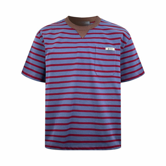 2026 New Triangle Brand Striped Pocket Short-Sleeve Shirt (CC940-A25)